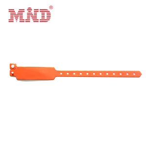 Không thấm nước tùy chỉnh đầy màu sắc PVC ID Vinyl dây đeo cổ tay Mifare siêu nhẹ C 50pf phản quang Vòng đeo tay một thời gian sử dụng - Product Image 2