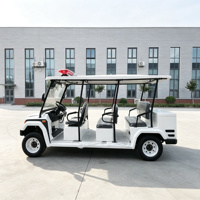 Véhicule de patrouille électrique 4 places 72V 100AH à batterie au plomb, directement d'usine, pour parc industriel, en stock