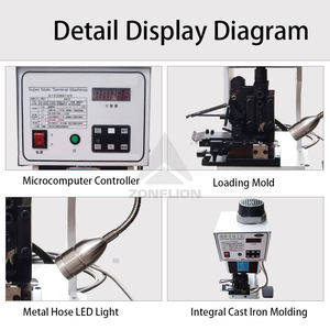 เครื่องย้ำหางปลาแบบกึ่งอัตโนมัติเครื่องย้ำสายไฟ - Product Image 4