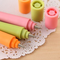 Stylo Bille Créatif à Doigt, Dessin Animé Mignon, Papeterie Éducative, Pointe de 0,5 mm, Haute Qualité, Colle Souple, Pliable