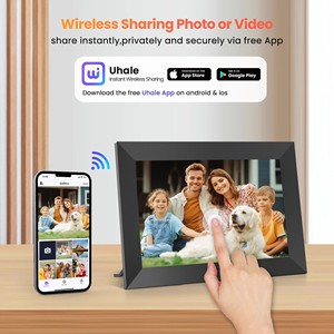 Cadre <span class=keywords><strong>photo</strong></span> numérique intelligent 10,1 pouces avec connexion WiFi Cloud, écran HD IPS, rotation automatique et grand stockage - Product Image 4