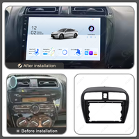 Penjualan Panas Bingkai Pemutar DVD Mobil Universal 9 inci untuk Mitsubishi Mirage Spacestar Attrage 2012-2018 Panel Navigasi Suku Cadang Mobil