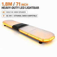 170CM Lampu Peringatan Lalu Lintas Atap Mobil dengan Sirene dan Speaker 100W