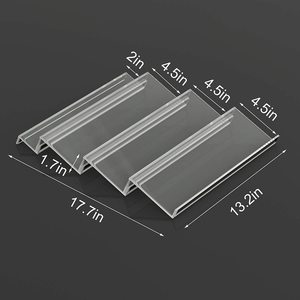 Organisateur de tiroir à épices en acrylique, étagère à épices extensible à 4 niveaux plateau transparent de stockage d'épices insertion pour tiroir - Product Image 4