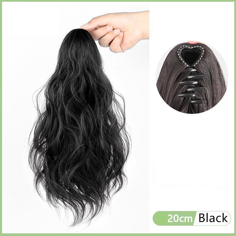 สีดำมี clawclip 20-25ซม.