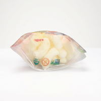 Sacs en plastique thermoscellables durables à faible MOQ pour la vente en gros, avec fermeture éclair, en PET/PE recyclable, pour aliments pour bébés, biscuits et gâteaux