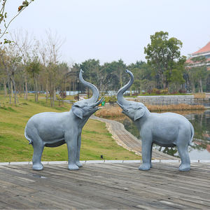 Statue de crocodile en résine grandeur nature / Animaux de la savane, sculpture en fibre de verre de crocodile / Animaux de <span class=keywords><strong>zoo</strong></span>, artisanat, accessoires de crocodile - Product Image 2