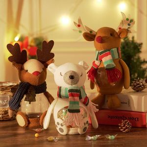 Nouveau pot de Noël 2026 | Pot à bonbons en plastique transparent créatif et mignon | Décorations de Noël Cadeau - Product Image 2