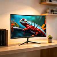 Monitor Curvo de 23.8 Pulgadas, 3000R, 1080P, Múltiples Frecuencias de Actualización Opcionales: 75Hz, 165Hz, 180Hz, 200Hz, para Juegos y Deportes Electrónicos en Casa