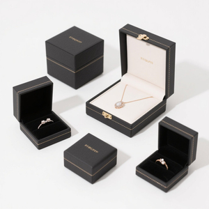 Biểu Tượng Tùy Chỉnh Thân Thiện Với Môi <span class=keywords><strong>C</strong></span>á<span class=keywords><strong>c</strong></span> Tông Màu Đen Hộp Đồ Trang Sứ<span class=keywords><strong>c</strong></span> Hình Chữ Nhật Cho Nhẫn Dây Chuyền Bông Tai Quà Tặng Tổ Chứ<span class=keywords><strong>c</strong></span> Bao Bì - Product Image 1