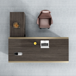 Bureau de direction en bois en forme de L, moderne et luxueux, convertible et réglable, avec fonctions extensibles - Product Image 3