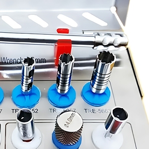 Dental Implant Bone <b>Drills</b> Kit Manual Ratchet Wrench Stainless Steel Implantology Surgical Set Professional CE Certified - Product Image 4