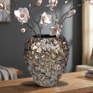 Jarrón Art Deco de Nácar Premium Hecho a Mano, Decoración de Lujo para el Hogar de Vietnam, Ideal para Regalos y Exhibición en la Sala de Estar - Product Image 3