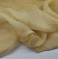 Tissu en Georgette de Soie Froissée Unie de 6 mm pour Robe et Foulard Fluides et Respirants – Tissu de Mode