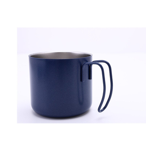 Taza clásica de acero inoxidable a prueba de fugas, taza de café <span class=keywords><strong>y</strong></span> té de 350ml con mango, aislamiento de doble pared para bebidas calientes <span class=keywords><strong>y</strong></span> frías, termo al vacío - Product Image 3