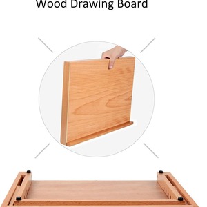 Table à dessin en bois, chevalet, planche à dessin et à croquis, chevalet réglable pour les croquis et la peinture à l'huile des étudiants en art - Product Image 5