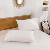 Parures de lit 100% coton 300TC, draps plats de qualité hôtelière personnalisés