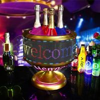 NUEVO Exhibidor LED Programable con Desplazamiento, Pantalla VIP, Glorificador de Botellas, Luz de Club, Exhibidor de Mensajes, Presentador de Botellas de Metal