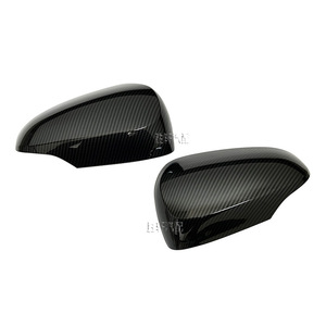 Carbon Fiber <b>Mirror</b> Cover For Toyota Prius C Aqua Axio Full Set Left Right <b>Plastic</b> Reflector - Product Image 2