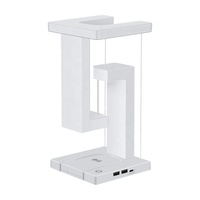 Lámpara de escritorio LED recargable inalámbrica moderna 3 en 1, lámpara de mesa de levitación magnética antigravedad para sala de lectura, dormitorio, estudio