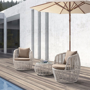 Conjunto de Muebles de Jardín de Ratán para Patio y Terraza, Estilo Nórdico - Product Image 2