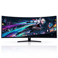 Nouveau Moniteur d'Ordinateur LED HDR 5K 165Hz de 49 Pouces, Innovation Partagée, Temps de Réponse de 0,03 ms, Support Rotatif à Hauteur Réglable, Double