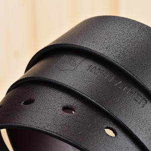 <span class=keywords><strong>Ceinture</strong></span> pour hommes en cuir de vachette Offre Spéciale boucle en alliage de haute qualité ceintures en cuir véritable avec broche Bulcke - Product Image 4