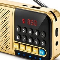 Mini-enceinte portable 5.0 avec écran numérique, lecture USB et TF, batterie rechargeable