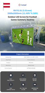 Canbest Série Rv P3.91 3.91Mm 6000X3000Mm 19.68X9.84Ft Location d'événements sportifs de plein air Écran d'affichage mural vidéo LED en <span class=keywords><strong>France</strong></span> - Product Image 6