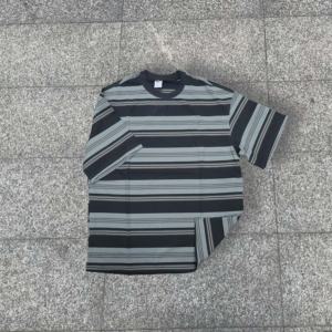 Camisetas de Hombre Vintage a Rayas, 280g, 100% Algodón, Impresión Serigrafiada, Ecológicas, Manga Corta, Talla Grande - Product Image 3