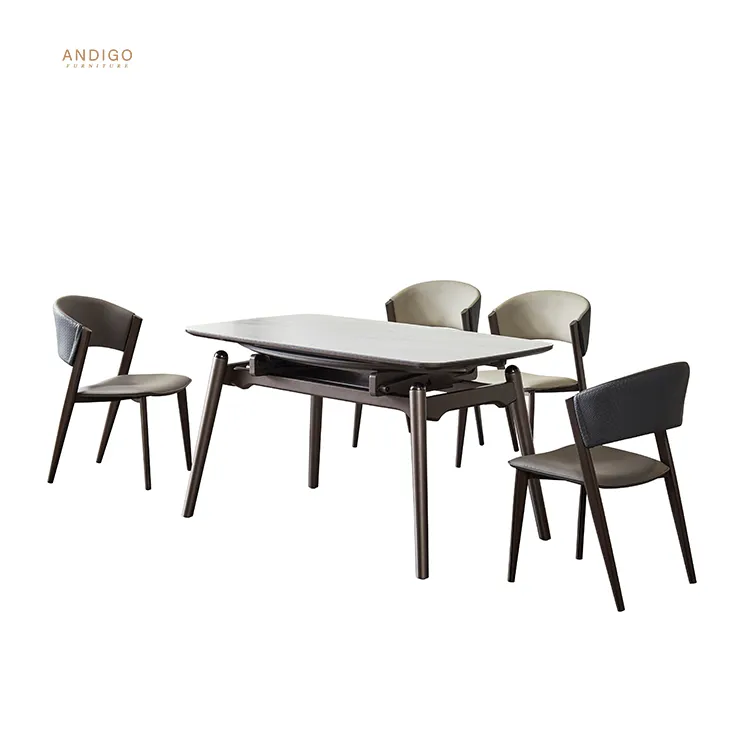 Mesa de comedor moderna, juego de mesa de comedor al aire libre, muebles de Patio, mesa de comedor retráctil, sofá, sofá para sala de estar