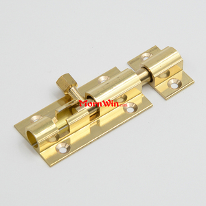 Khóa cửa trượt bằng đồng thau, khóa cửa trượt có khóa móc, khóa cửa chắc chắn, khóa cửa dạng tháp - Product Image 4