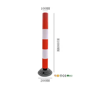 New linh hoạt delineator tùy chỉnh đáng tin cậy PE chất liệu nhựa cảnh báo bollard giao thông cực