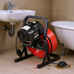 Máquina Desatascadora de Drenajes con Barrena de 50 Pies y 1/2 Pulgada, 1700 RPM, Alimentación Manual, Sin Ruedas, Modelo D0100HRSGKT - Product Image 2