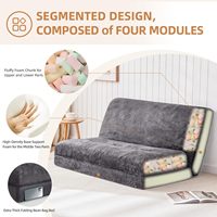 Colchón Plegable Gigante de 90"x 47" para Sala de Estar, Antideslizante, Tipo Puff, Sofá de Piso, Tatami, Futón