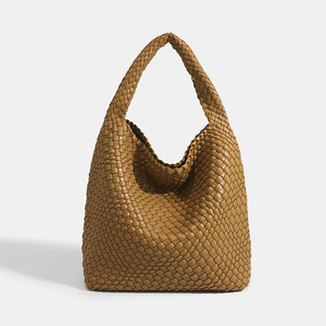 Bolso de Hombro de PU Tejido a Mano para Mujer, con Patrón a Rayas, Cierre, Modelos de <span class=keywords><strong>Moda</strong></span> Otoño Invierno 2025, Estilos Explosivos para Damas - Product Image 1