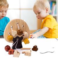 Jouets Montessori JET OEM, jouets éducatifs, boîte à lancer de balles, blocs sensoriels tactiles, planche de puzzle, colonne en forme de bloc pour enfants