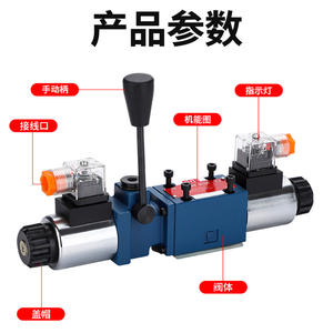 Válvula Direccional Solenoide de Cuatro Vías y Tres Posiciones 4WE6/10 Personalizada Dade, Solenoide Hidráulico Integrado Manual/Eléctrico - Product Image 3