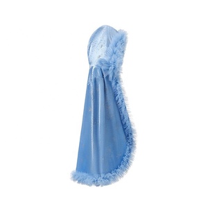 Capa de Juego para Niñas, Disfraz de Princesa con Capucha, Capa Azul de Princesa, Capa de Copo de Nieve, Capa de Elsa con Capucha - Product Image 2