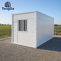 Maisons préfabriquées modernes en conteneurs de 20 pieds à assemblage rapide, maison modulaire portable, maison en conteneur pliable