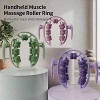 Rouleau de yoga portable à fixation sur les jambes pour la relaxation musculaire profonde et le massage, idéal pour l'entraînement à domicile et le fitness quotidien