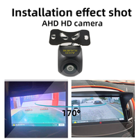 Caméra de recul HD à grand écran 1080P, vision nocturne, étanche IP68, grand angle 170° pour voiture