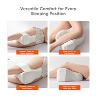 Coussin de soutien orthopédique en mousse à mémoire de forme pour les jambes, réglable, pour soulager la douleur sciatique et articulaire de la hanche, idéal pour les dormeurs latéraux