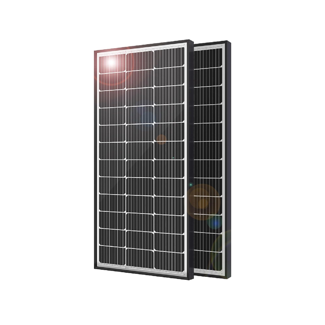 AISmartlink 200 W 12V 2PCS 100W Solar Panels, 10BB Monocrystalline  Solar Panel, 23% High Efficiency PV Module Power Charger