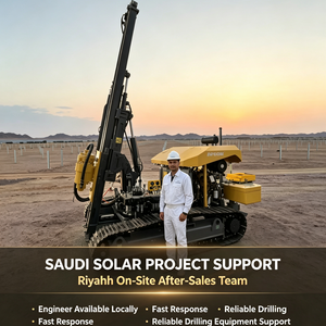 APCOM Impianto di Perforazione Solare per Pali Fotovoltaici, Macchina Perforatrice Cingolata per Fondazioni Solari in Arabia Saudita - Product Image 1