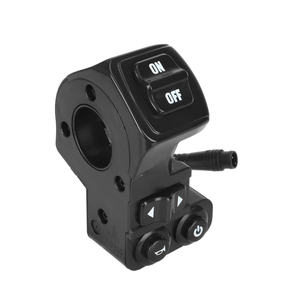 Bouton <span class=keywords><strong>de</strong></span> commande <span class=keywords><strong>de</strong></span> clignotant gauche/droit, interrupteur <span class=keywords><strong>de</strong></span> <span class=keywords><strong>klaxon</strong></span>, matériau ABS, durable, portable, noir <span class=keywords><strong>pour</strong></span> /Scooter/Ebike Kukirin G2 Pro/G2 - Product Image 4