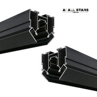 Profilé magnétique en aluminium pour éclairage commercial sur rail, plafond tendu en tissu, lampe linéaire LED à focalisation, profilé de rail magnétique