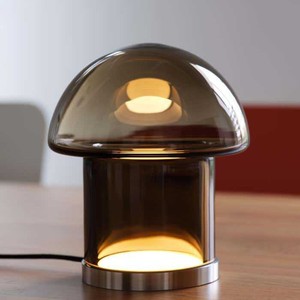 <b>Bar</b> Table Lamp Mushroom Shape Led <b>Light</b> Source E27 Bulb Base Switch Control Eye Caring Ambient Lighting For Bedroom Dining Table - Product Image 2