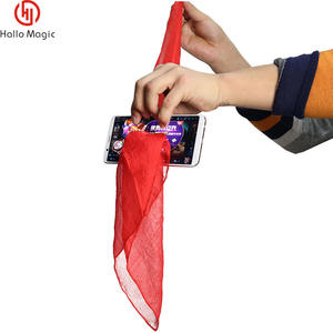 Funny Silk For Magicians Scarf Through The Phone Close-up Magic Prop Trick Toys Stage Tools - Product Image 2