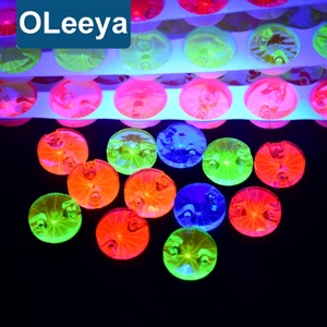 Cristaux de couture lumineux Oleeya, forme ronde Rivoli, brillants dans le noir, 3A, néon, colorés, 8-18 mm, strass à coudre pour vêtements - Product Image 1